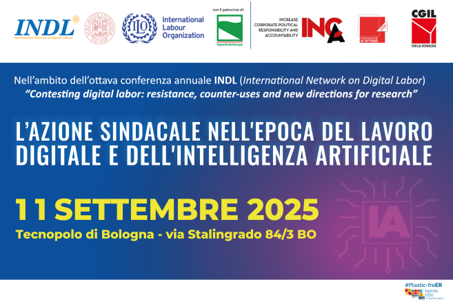 Intestazione della locandina con loghi organizzatori e patrocini, titolo data e luogo dell'evento