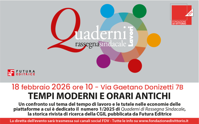 locandina con logo della rivista e informazioni sulla presentazione