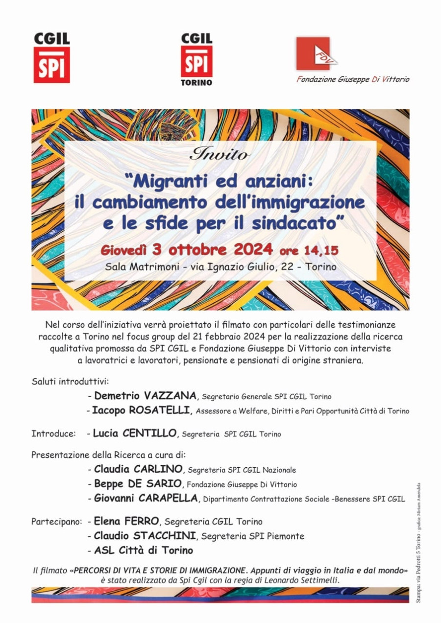 Spi Fdv Migranti Anziani