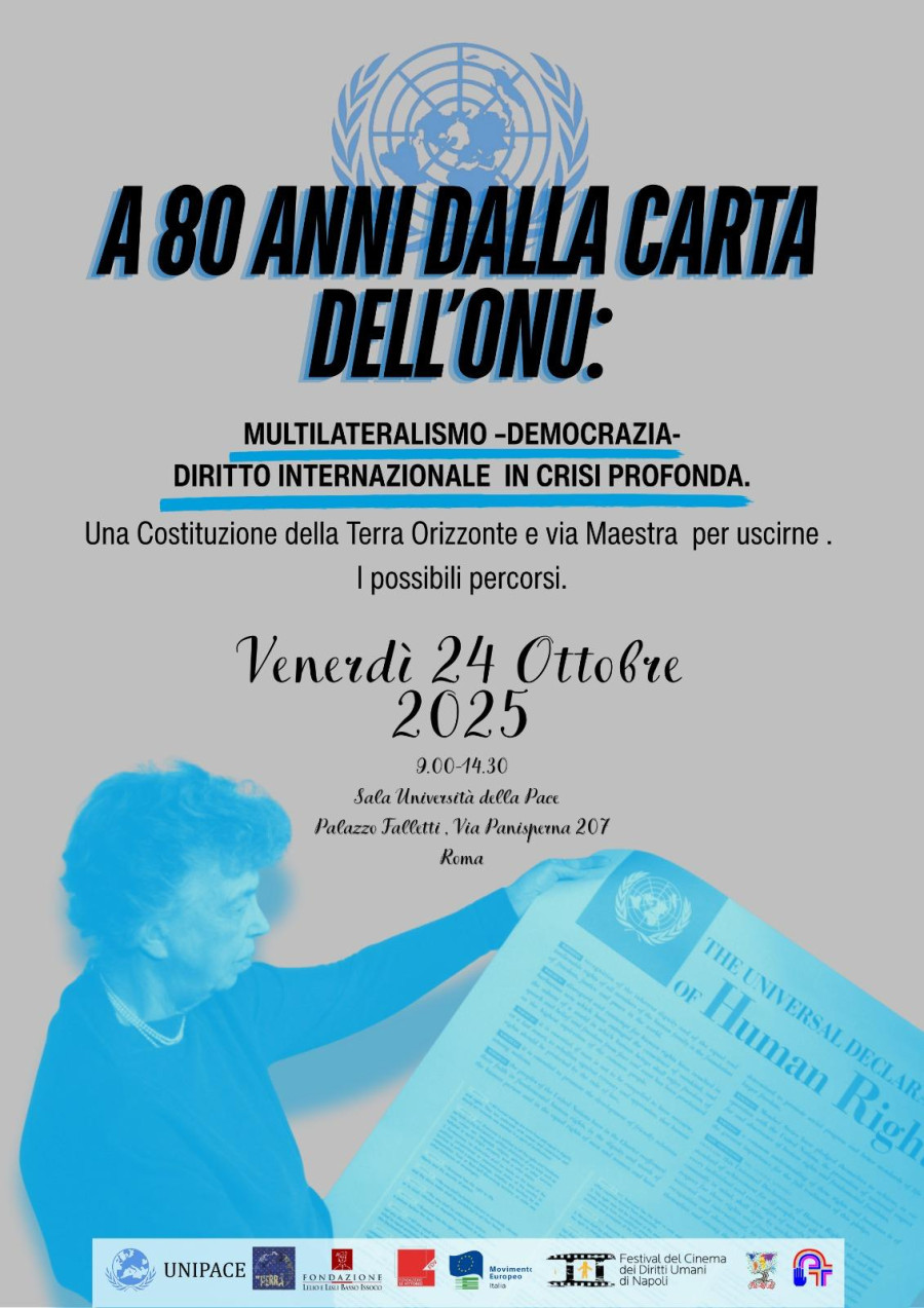 A 80 ANNI DALLA CARTA DELL’ONU SPROFONDANO MULTILATERALISMO, DEMOCRAZIA, DIRITTO INTERNAZIONALE