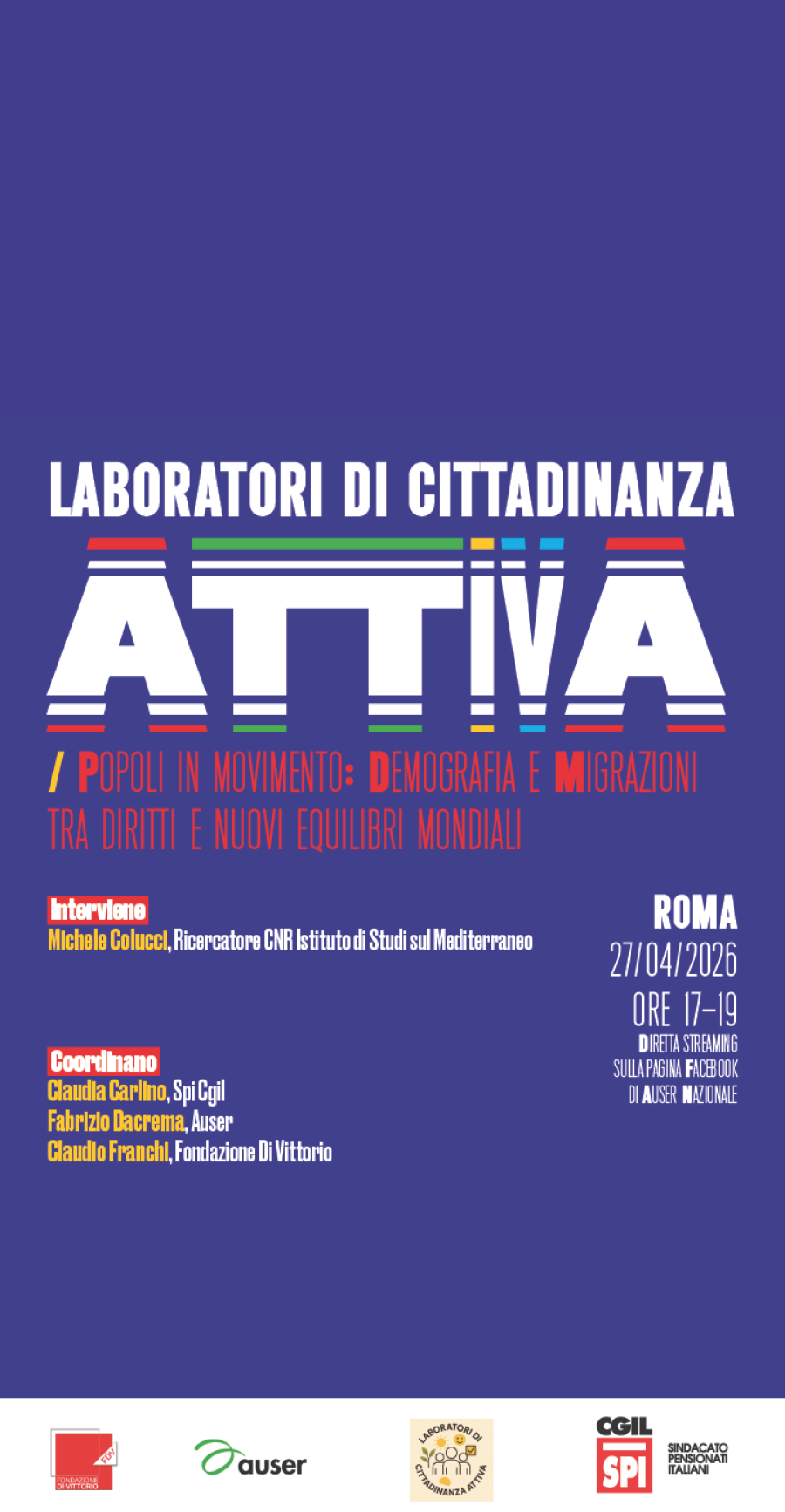Laboratori di Cittadinanza Attiva - Popoli in movimento: demografia e migrazioni tra diritti e nuovi equilibri mondiali