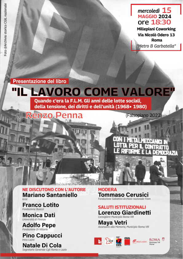 Presentazione Libro - “Il lavoro come valore” (Falsopiano, 2022) di Renzo Penna