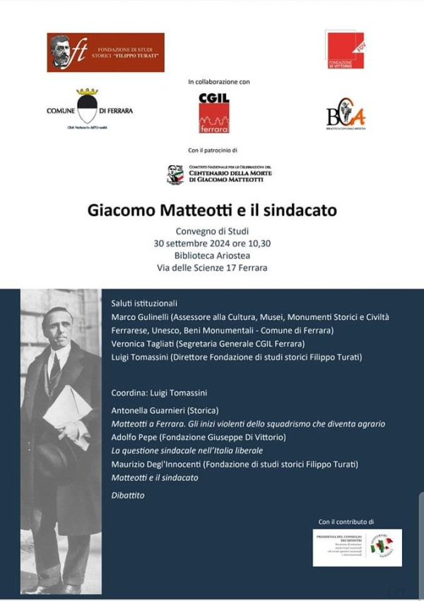  convegno "Matteotti e il sindacato"