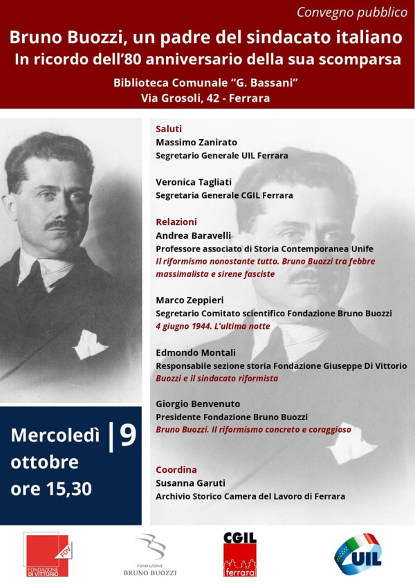 Bruno Buozzi ottantesimo anniversario