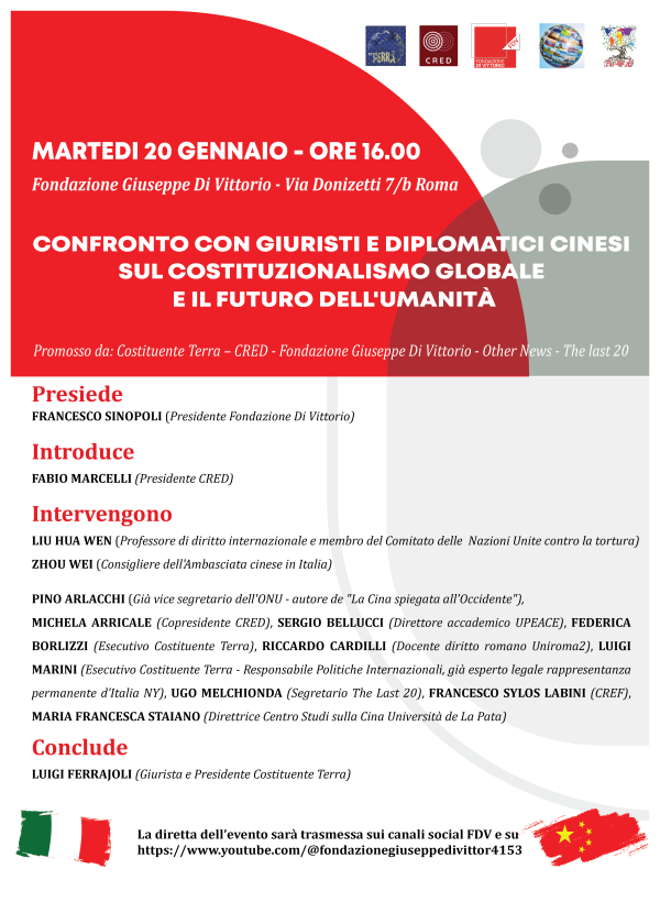 Un Costituzionalismo Globale per garantire un effettivo governo multilaterale del mondo e la salvezza dell’umanità