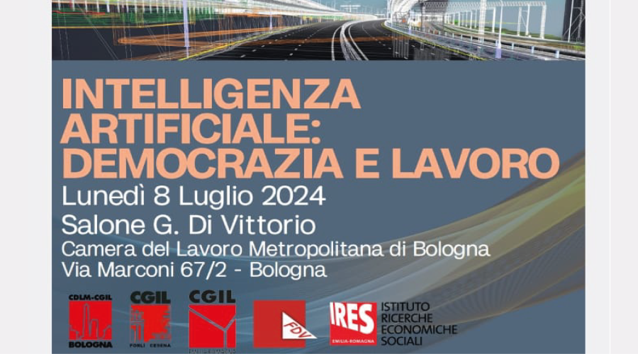 Convegno "INTELLIGENZA ARTIFICIALE: DEMOCRAZIA E LAVORO"