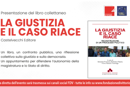 PRESENTAZIONE LIBRO "LA GIUSTIZIA E IL CASO RIACE"